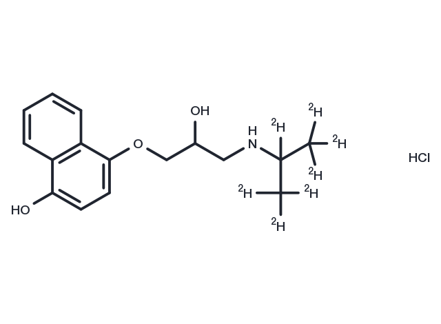 4-Hydroxypropranolol-d7 hydrochloride Chemical Structure