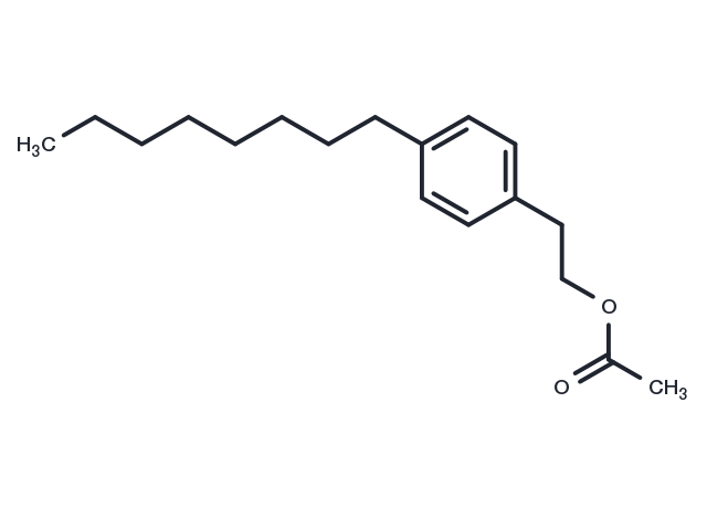 Benzeneethanol, 4-octyl-, 1-acetate Chemical Structure