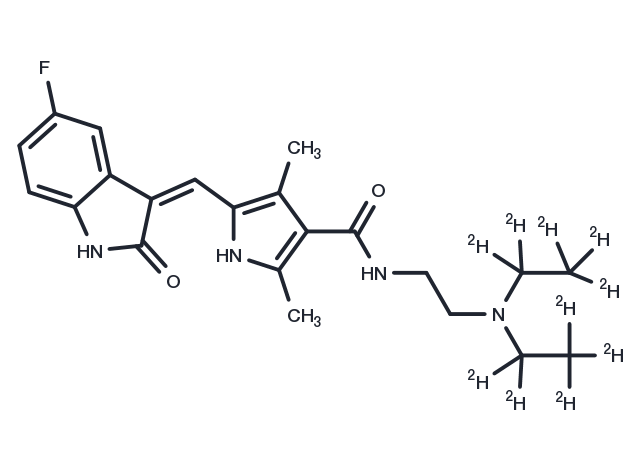 Sunitinib-d10 Chemical Structure
