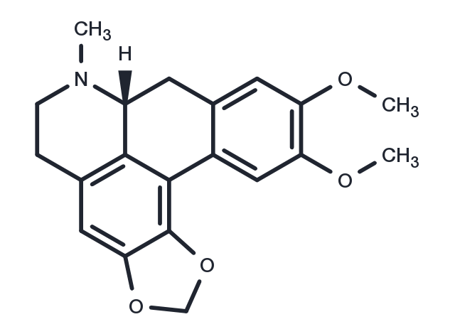 Dicentrine, (-)- Chemical Structure
