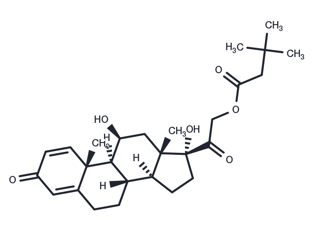 Prednisolone Tebutate Chemical Structure