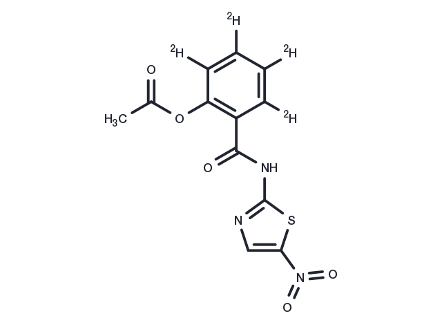 Nitazoxanide-d4 Chemical Structure
