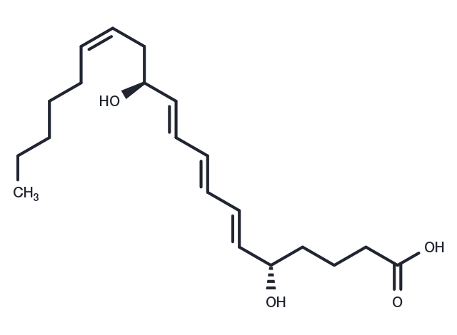 6-trans-12-epi-Leukotriene B4 Chemical Structure