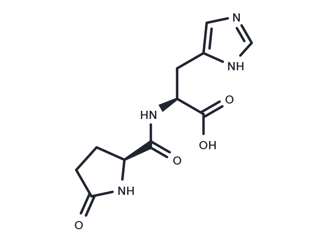 Pyroglutamylhistidine Chemical Structure