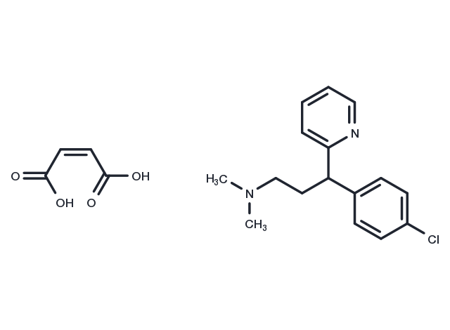 Chlorpheniramine maleate Chemical Structure