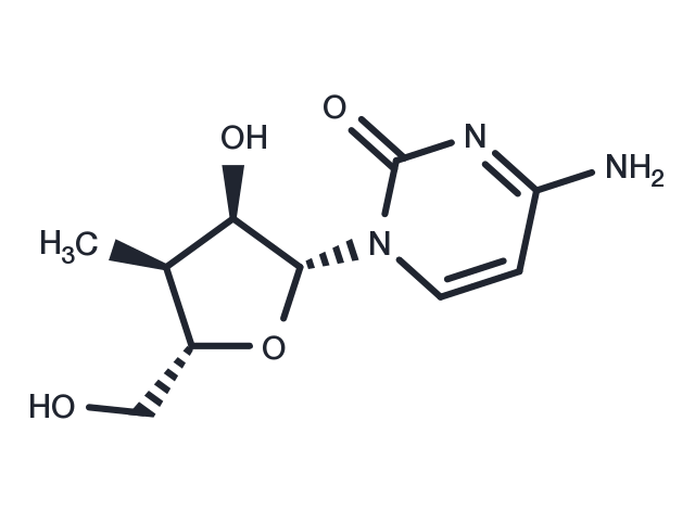 3’-Deoxy-3’-alpha-C-methylcytidine Chemical Structure
