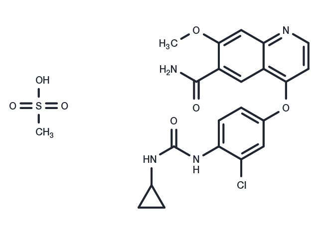 Lenvatinib mesylate Chemical Structure