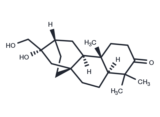 ent-16alpha,17-Dihydroxyatisan-3-one Chemical Structure