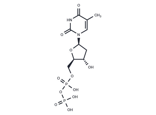 Thymidine 5′-diphosphate Chemical Structure