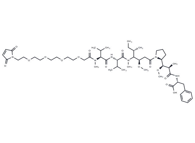 MAL-PEG4-MMAF Chemical Structure