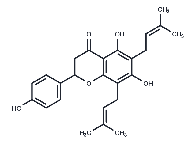 6,8-Diprenylnaringenin Chemical Structure