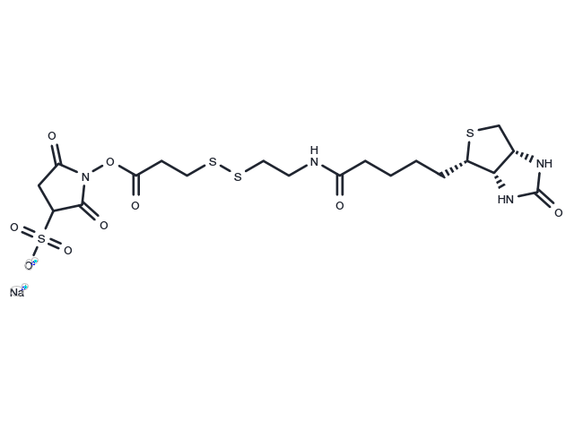 Sulfo-NHS-SS-Biotin sodium Chemical Structure
