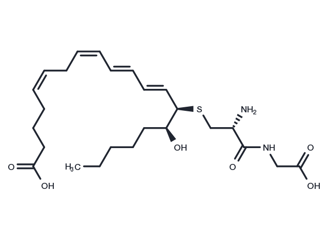 14,15-Leukotriene D4 Chemical Structure
