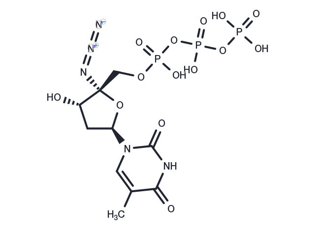 4'-Azidothymidine 5'-triphosphate Chemical Structure