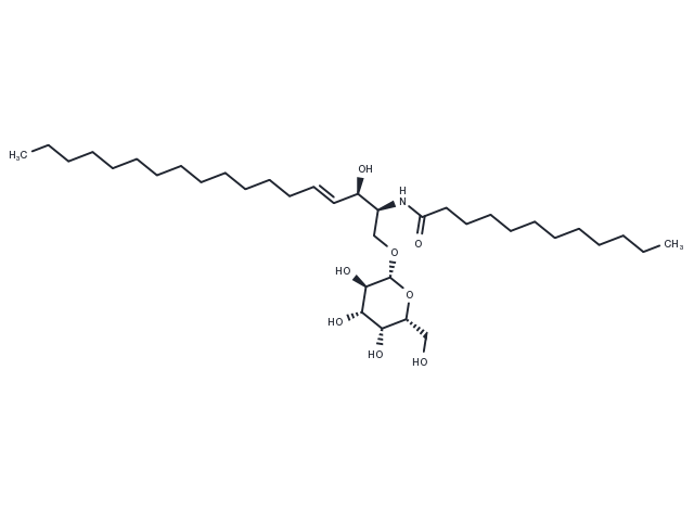 C12 Galactosylceramide (d18:1/12:0) Chemical Structure