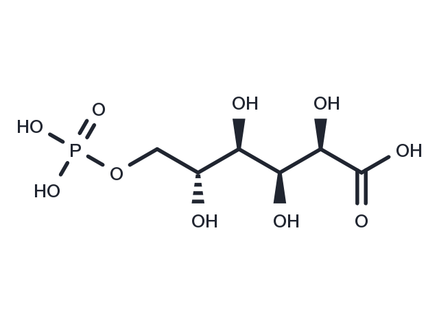 6-Phosphogluconic acid Chemical Structure