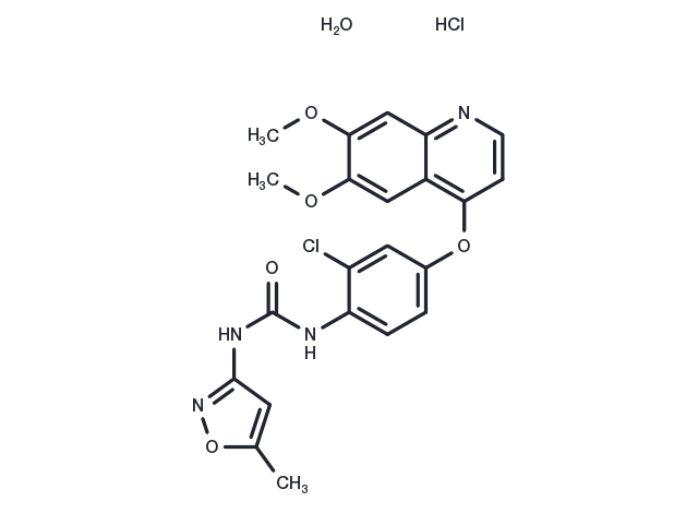 Tivozanib hydrochloride hydrate Chemical Structure