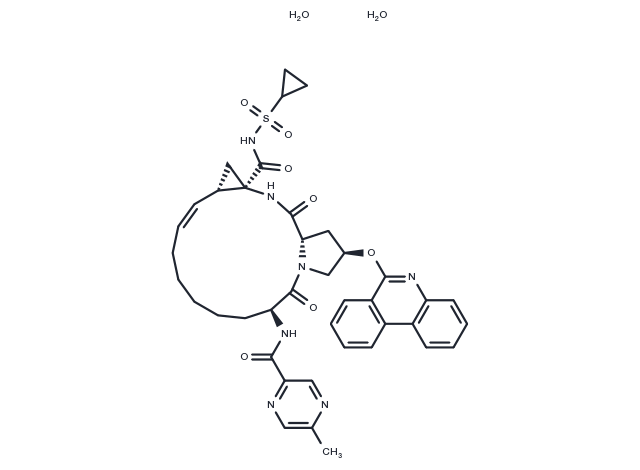 Paritaprevir dihydrate Chemical Structure