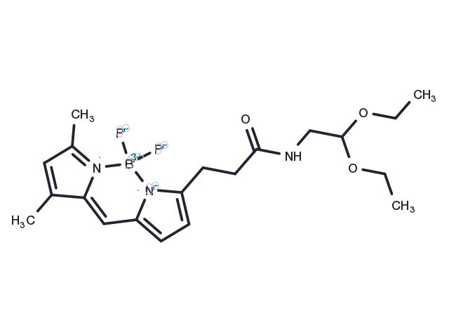 BODIPY-aminoacetaldehyde diethyl acetal Chemical Structure