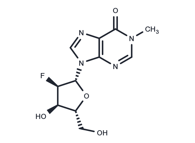 2’-Deoxy-2’-fluoro-N1-methyl   inosine Chemical Structure