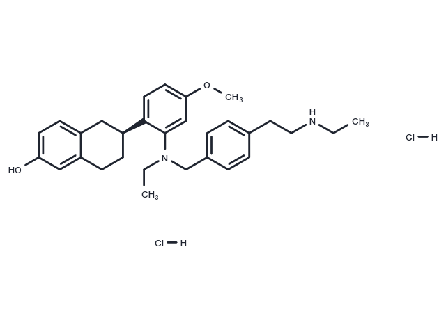 Elacestrant S enantiomer dihydrochloride Chemical Structure