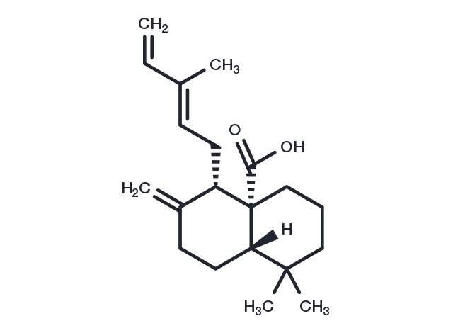 8(17),12E,14-Labdatrien-20-oic acid Chemical Structure