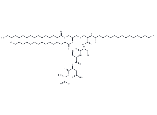 Tripalmitoyl pentapeptide Chemical Structure