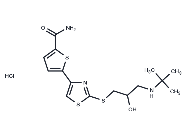 Arotinolol hydrochloride Chemical Structure