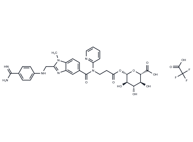Dabigatran Acyl-β-D-Glucuronide TFA Chemical Structure