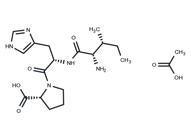 Angiotensin 1/2 (5-7) acetate Chemical Structure