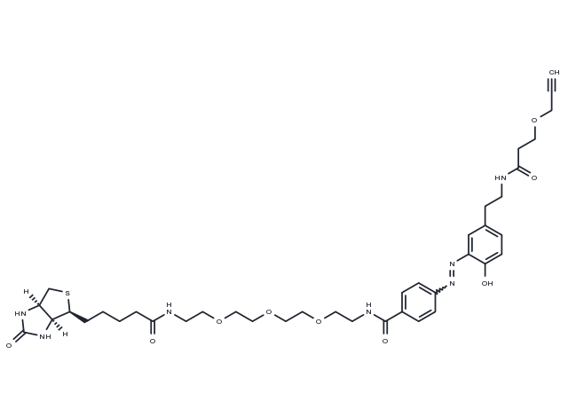 Diazo Biotin-PEG3-alkyne Chemical Structure