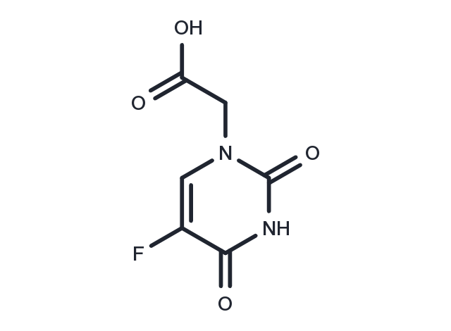 5-Fluorouracil-1-yl  acetic acid Chemical Structure
