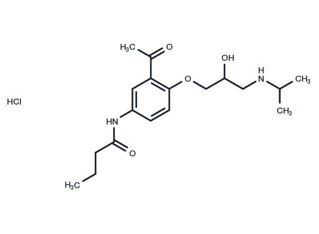Acebutolol hydrochloride Chemical Structure