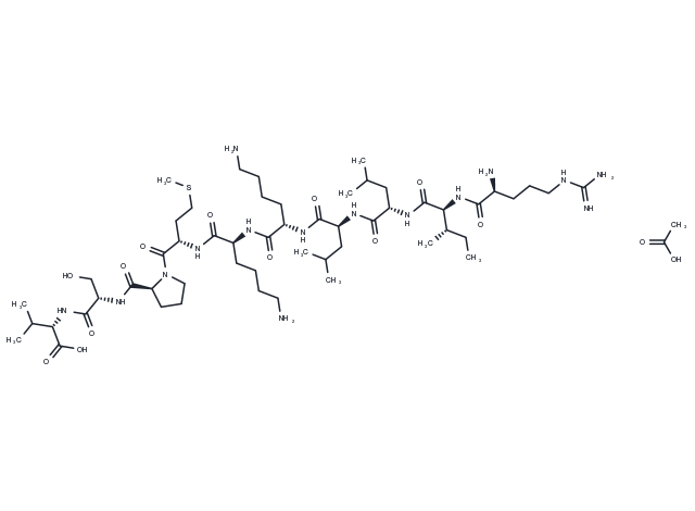 Handle region peptide, rat acetate Chemical Structure
