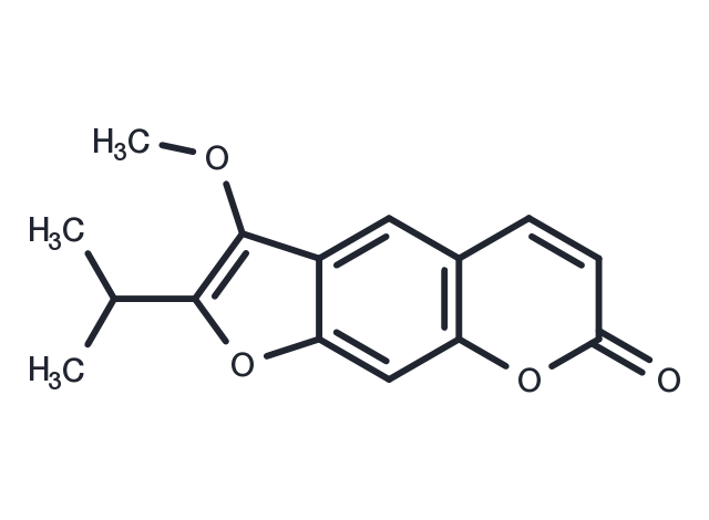 Peucedanin Chemical Structure
