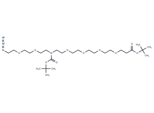 N-(Azido-PEG2)-N-Boc-PEG4-Boc Chemical Structure
