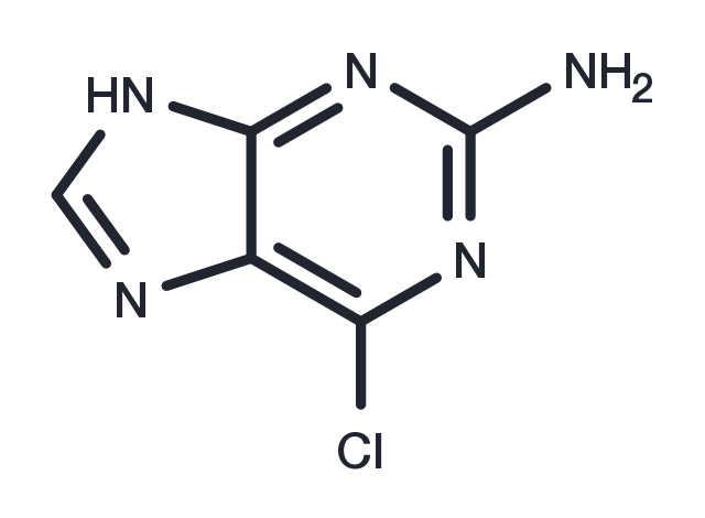 2-Amino-6-chloropurine Chemical Structure