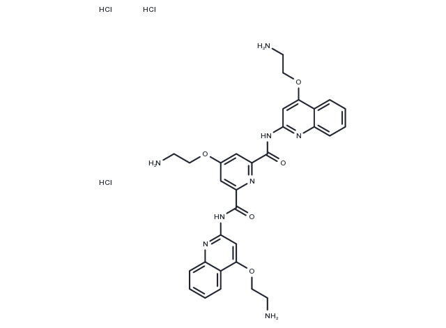 Pyridostatin Trihydrochloride Chemical Structure