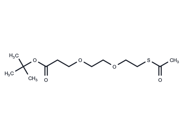 S-acetyl-PEG2-Boc Chemical Structure