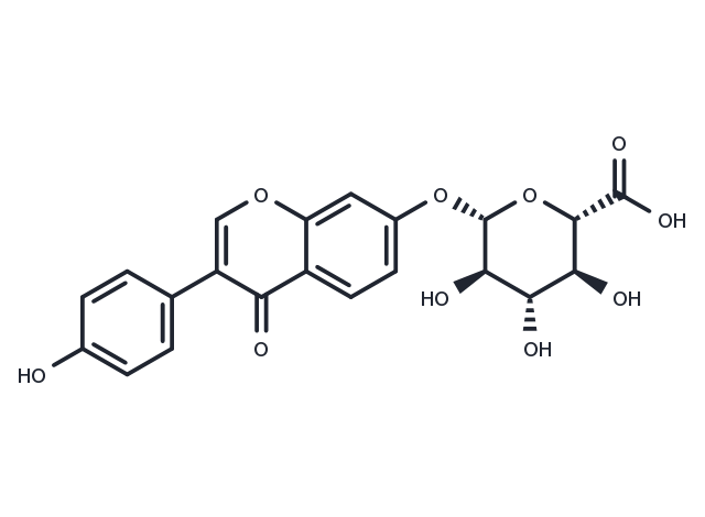 Daidzein 7-O-glucuronide Chemical Structure