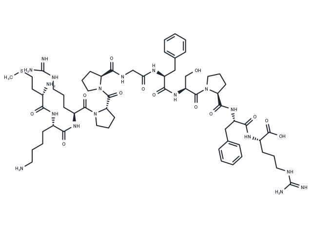 Methionyl-Lysyl-Bradykinin Chemical Structure