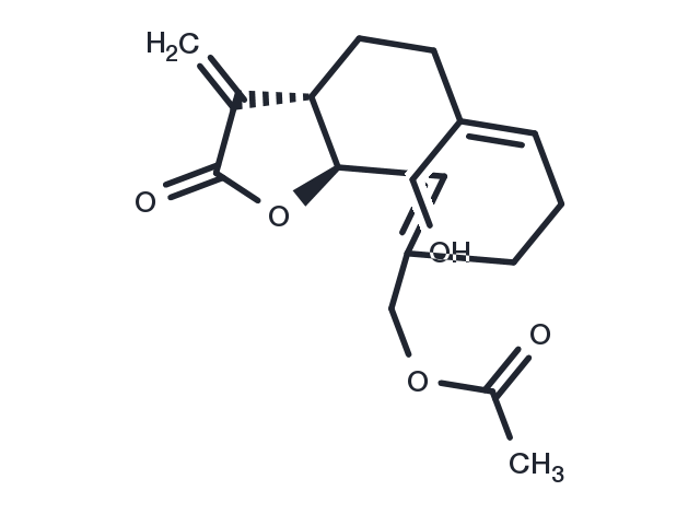 15-Acetoxy-14-hydroxycostunolide Chemical Structure