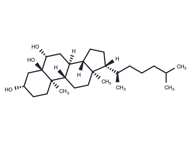 5α,6β-Dihydroxycholestanol Chemical Structure