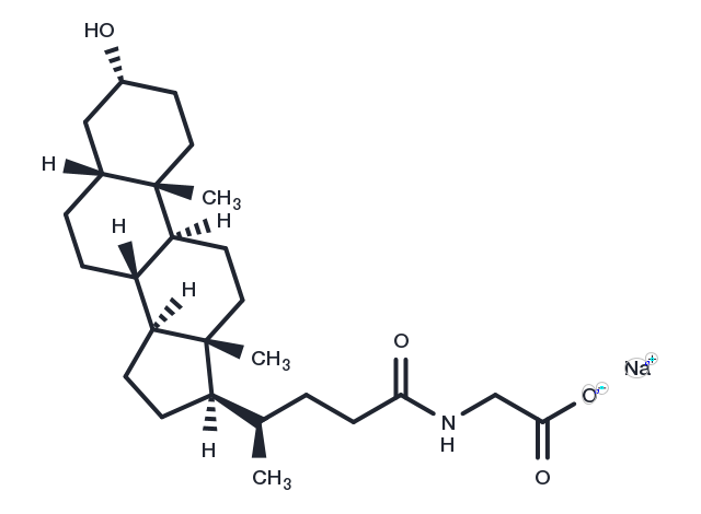 Glycolithocholic acid, sodium salt Chemical Structure