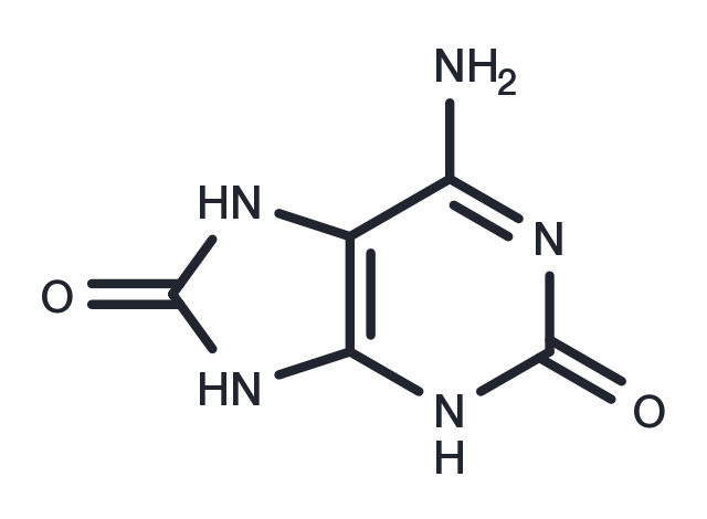 2,8-Dihydroxyadenine Chemical Structure