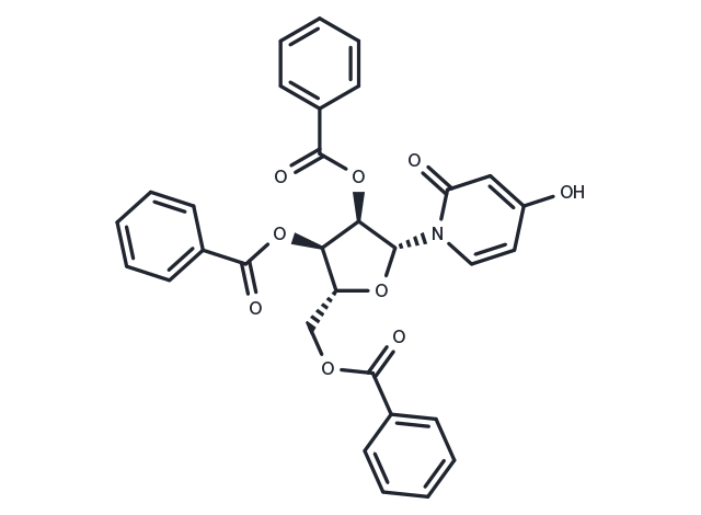 2’,3’,5’-Tri-O-benzoyl-3-deazauridine Chemical Structure