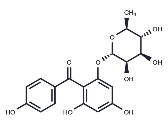 Iriflophenone 2-O-Rhamnoside Chemical Structure