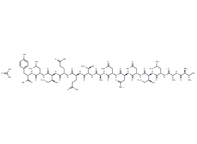 Prosaptide TX14(A) acetate Chemical Structure