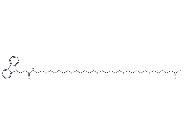 Fmoc-NH-PEG10-acid Chemical Structure