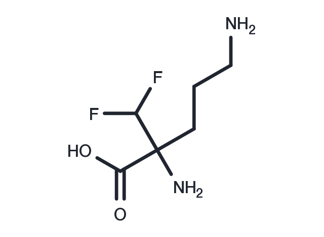 Eflornithine Chemical Structure